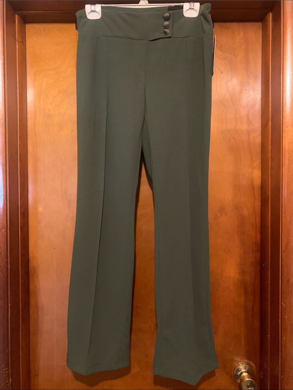 NWT SOHO Size M Camo Green Flare Pants